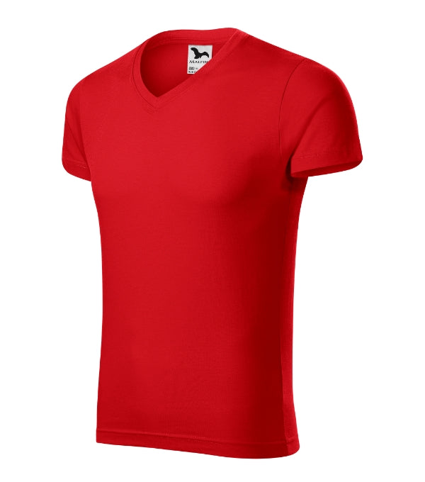 Tričko pánské Slim Fit V-neck 146