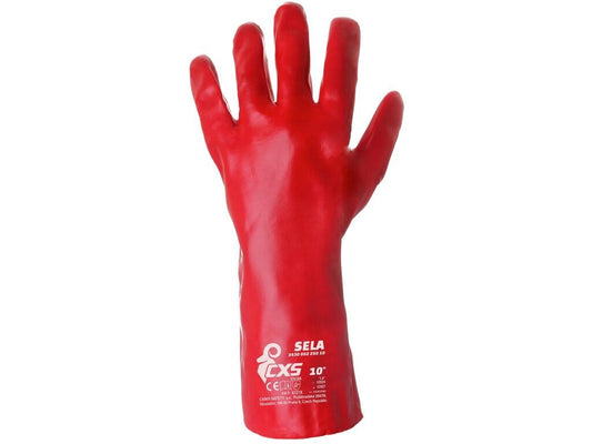 Rukavice CXS SELA, máčené v PVC