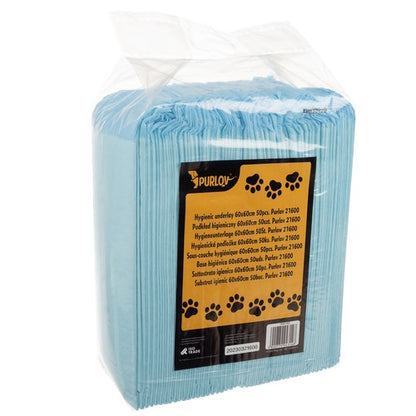 Purlov 21603 Hygienická absorpční podložka 100 ks 60 x 90cm + sáčky na exkrementy