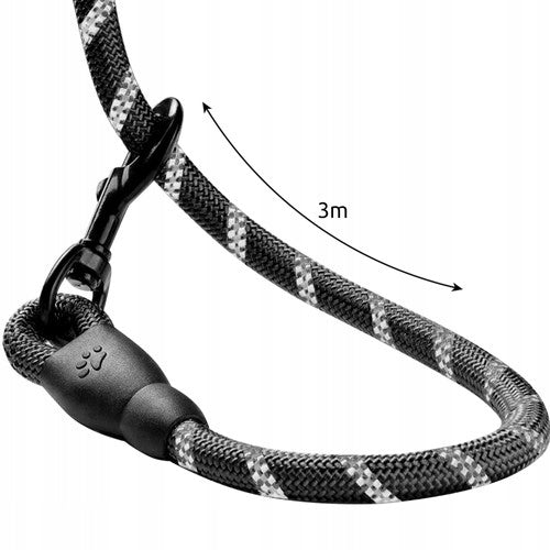 Vodítko 3m s reflexní prvky + sáčky na exkrementy s nádobou