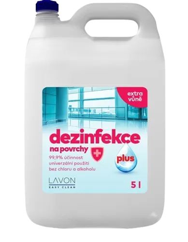LAVON dezinfekce na povrchy PLUS bez chloru a alkoholu 5l
