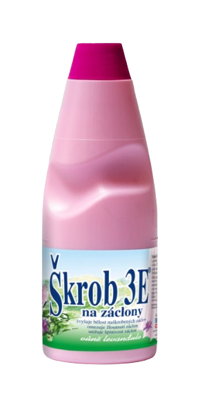 3E tekutý škrob na záclony 500ml, růžový, vůně levandule