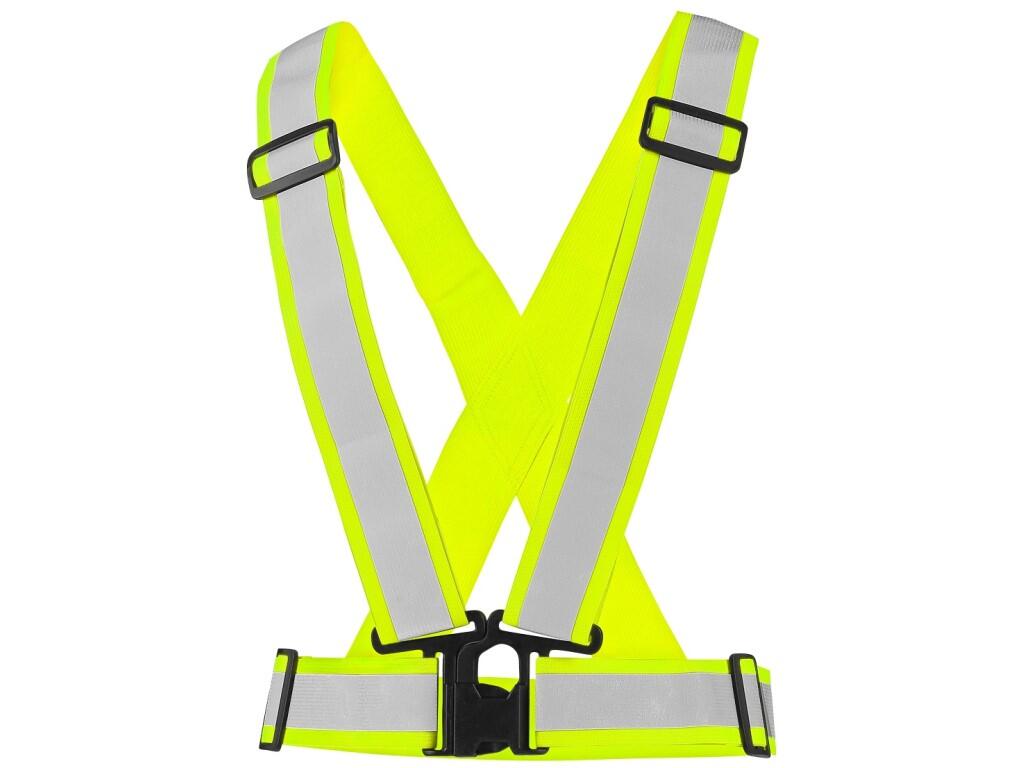 Reflexní elastický CXS KŘÍŽ CROSS BELT, žlutý
