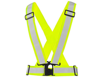 Reflexní elastický CXS KŘÍŽ CROSS BELT, žlutý