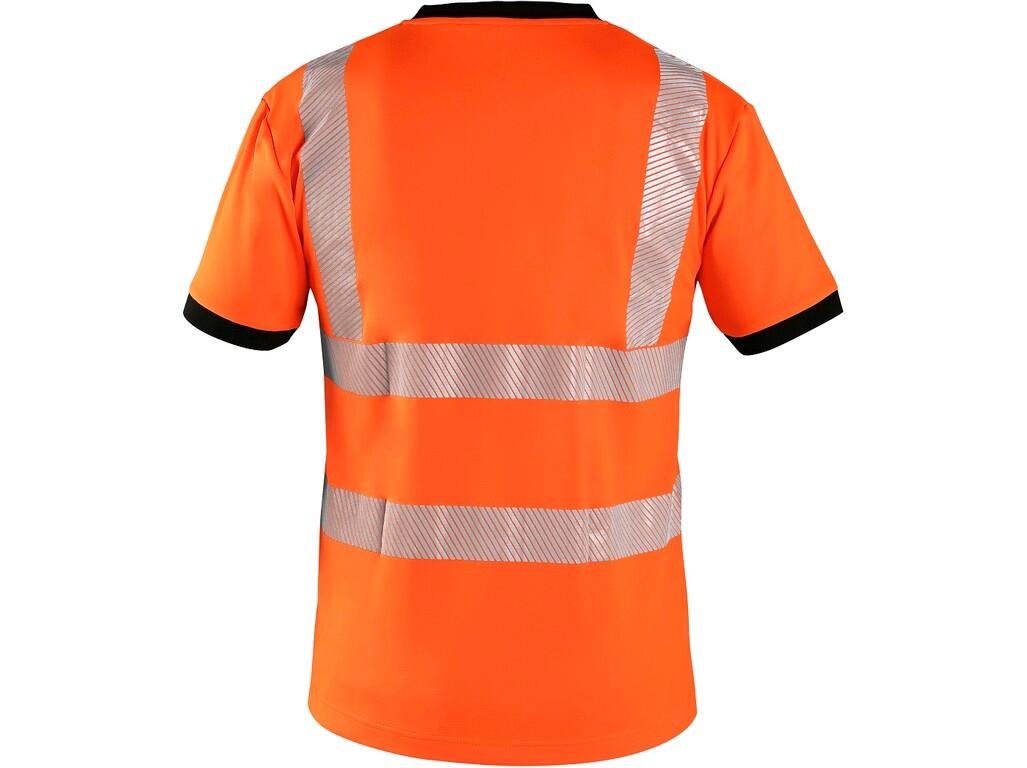Tričko CXS RIPON výstražné pánské - černé