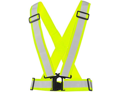 Reflexní elastický CXS KŘÍŽ CROSS BELT, žlutý