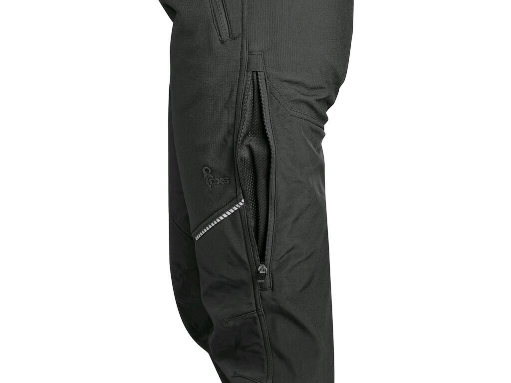 Kalhoty CXS TRENTON, zimní softshell, dámské, černé