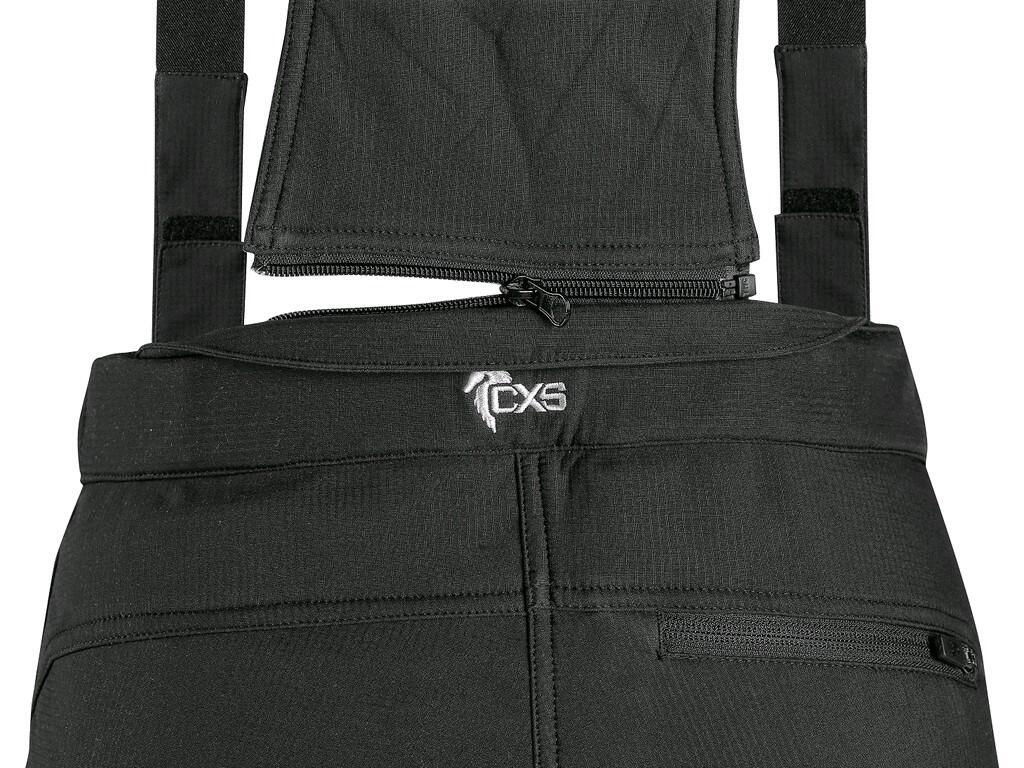 Kalhoty CXS TRENTON, zimní softshell, dámské, černé