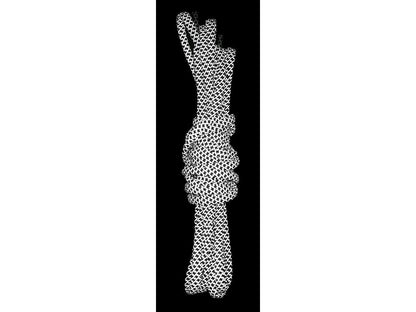 Tkaničky do obuvi reflexní, kulaté, 130 cm, černé
