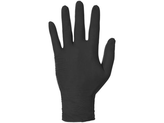 Rukavice CXS STERN BLACK, jednorázové, nitrilové