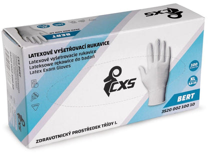 Rukavice CXS BERT, jednorázové, latexové