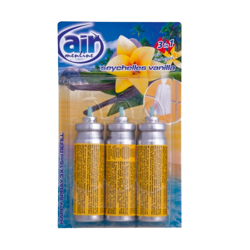 Air Menline sprej osvěřovač refill 3x15ml Seychelles vanilla, náplň 3ks