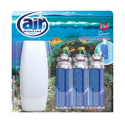 Air Menline sprej osvěžovač 3x15ml Aqua world komplet
