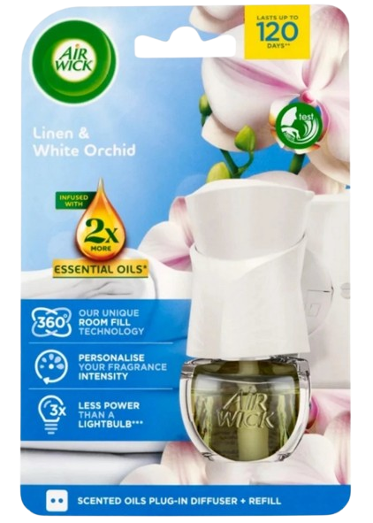 Airwick electric prádlo+bílá orchidea 1+19ml KOMPLET