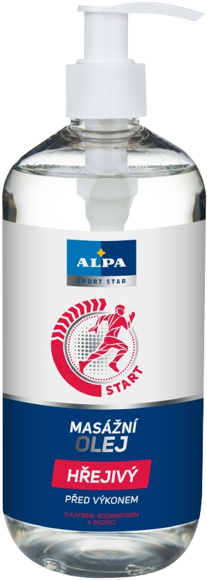 ALPA masážní olej hřejivý 500ml