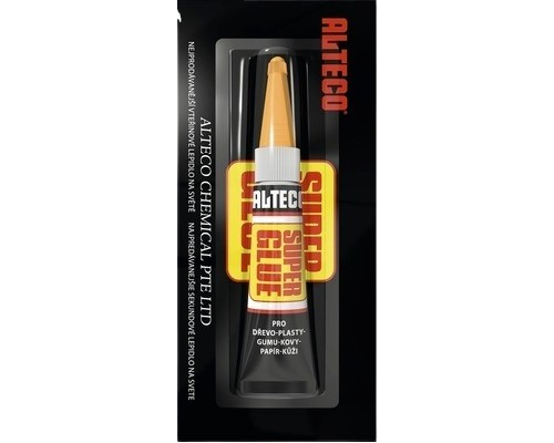 Alteco Super glue - Vteřinové lepidlo gelové 3g