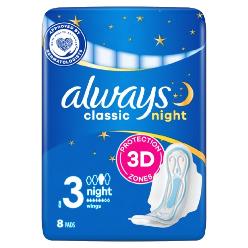Always vložky Classic night, 8ks