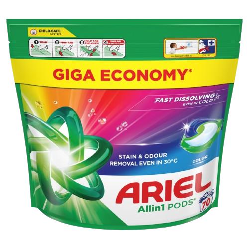 ARIEL All in 1 Pods Color Kapsle na praní 70PD