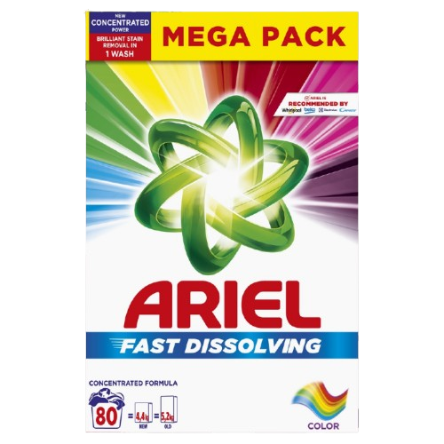 ARIEL prášek 80PD Color BOX K23