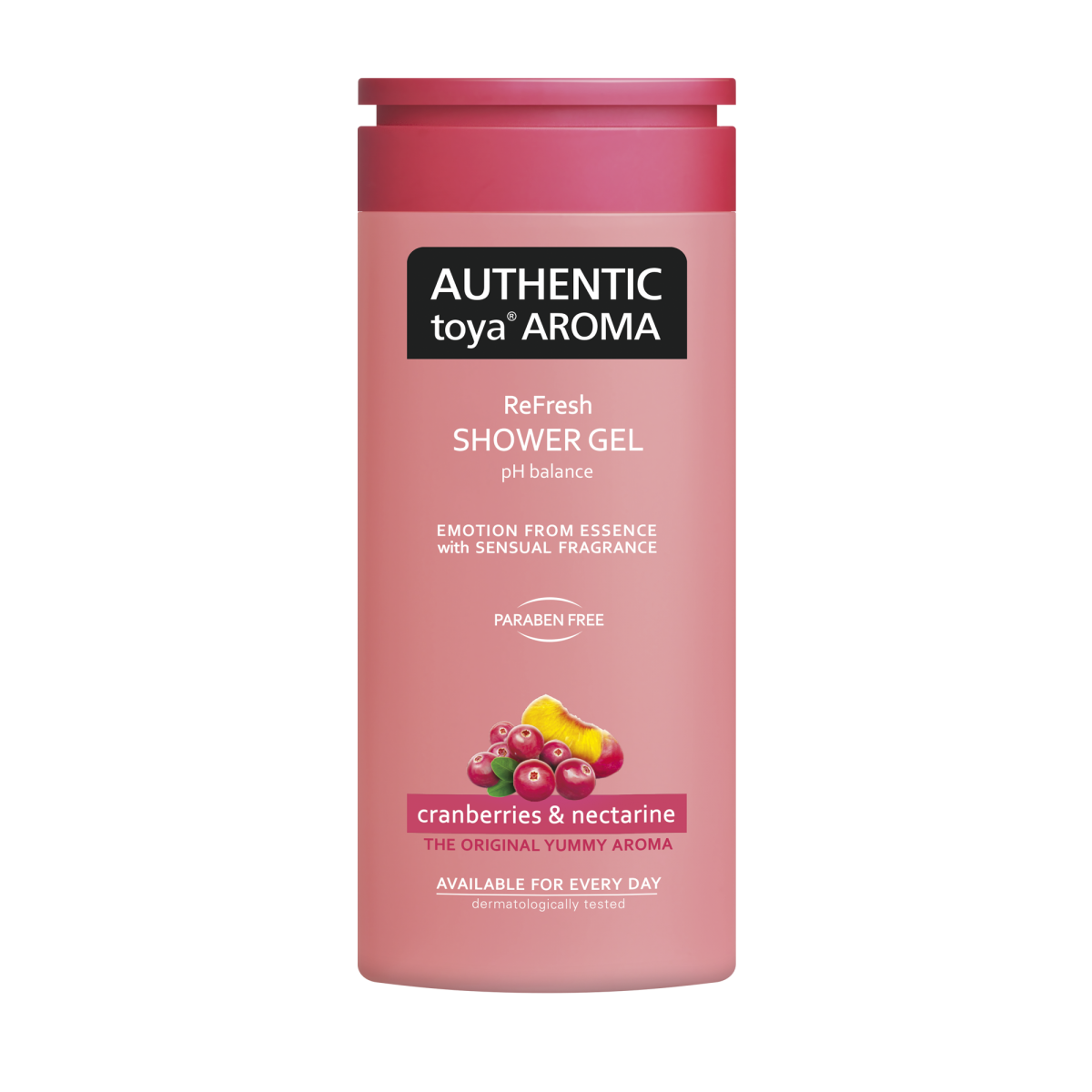Authentic toya aroma sprchový gel 400ml Cranberries&nectarine