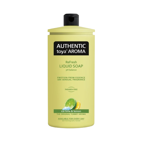 Authentic toya aroma tekuté mýdlo 600ml náplň Ice lime&Lemon