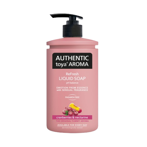 Authentic toya aroma tekuté mýdlo s dávkovačem 400ml Cranberries&Nectarine