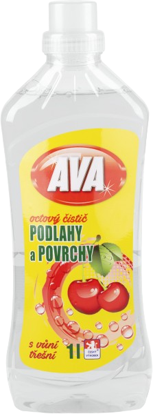 AVA octový čistič PODLAHY A POVRCHY s vůní Třešní 1l - exp 2/26