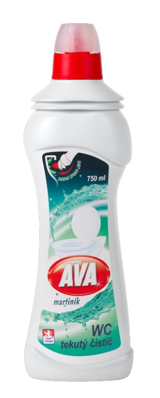 AVA tekutý čistič WC 750ml martinik