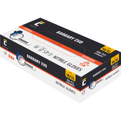 BARBARY EVO nitril rukavice pudr. -