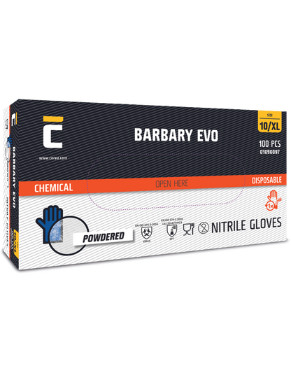 BARBARY EVO nitril rukavice pudr. -