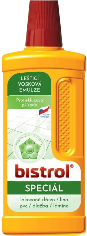 Bistrol Speciál leštěnka na podlahu 500ml Lakované dřevo, Lino a PVC, Dlažba, Lamino