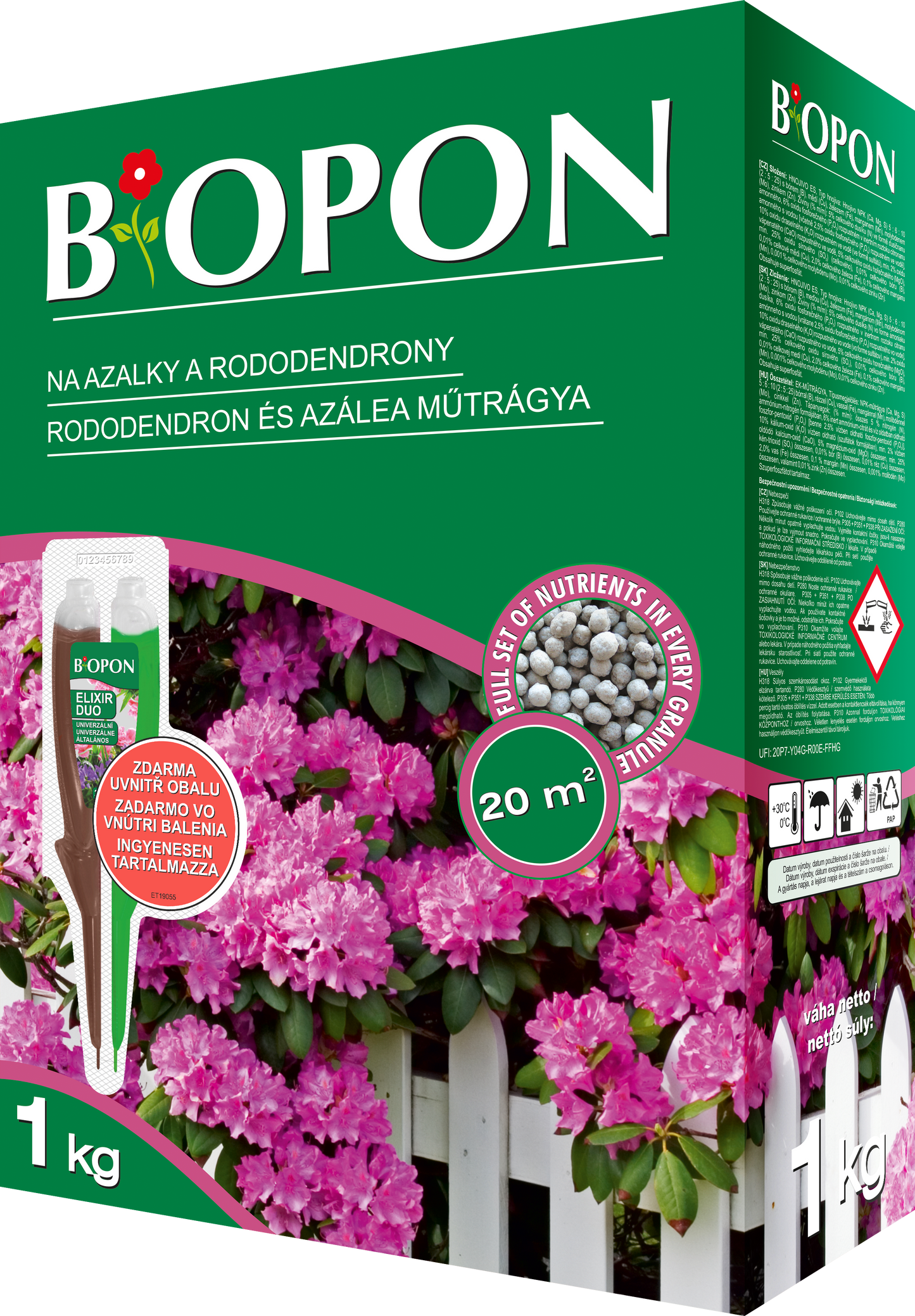 Bopon hnojivo Rododendrony, azalky 1kg