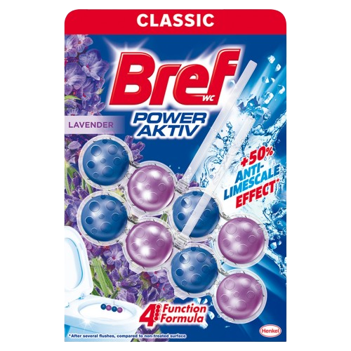 Bref WC CLASSIC power aktiv 2x50g Lavender závěs