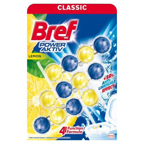 Bref WC CLASSIC power aktiv 3x50g Lemon závěs
