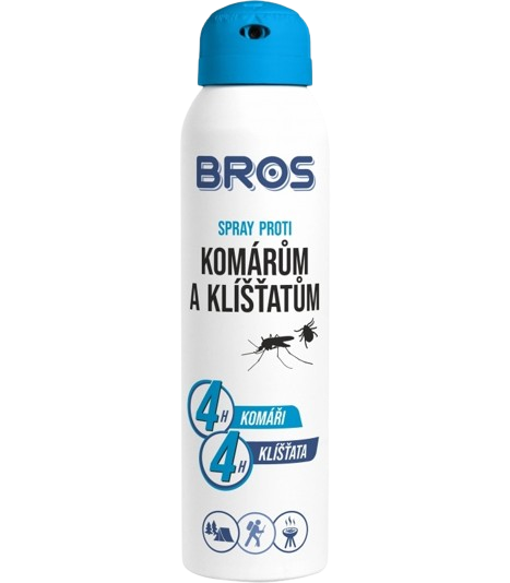 BROS sprej proti komárům a klíšťatům 90ml