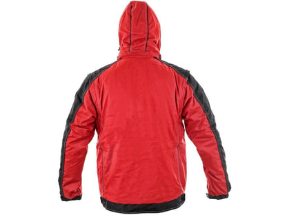 Bunda CXS IRVINE zimní pánská červeno-černá