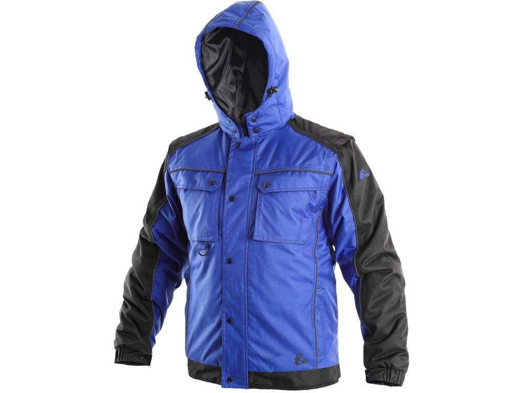 Bunda CXS IRVINE zimní pánská modro-černá