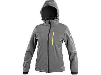 Bunda CXS STRETCH dámská softshell šedá
