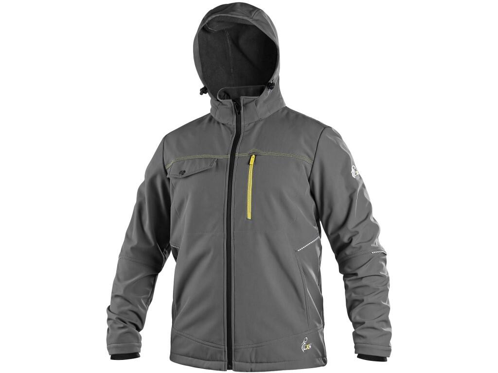 Bunda CXS STRETCH pánská softshell šedá