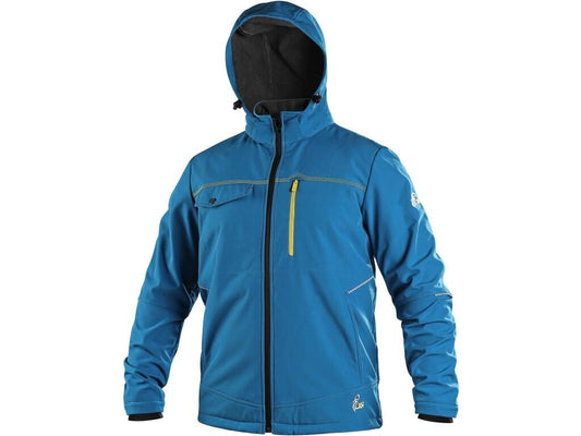 Bunda CXS STRETCH pánská softshell středně modrá