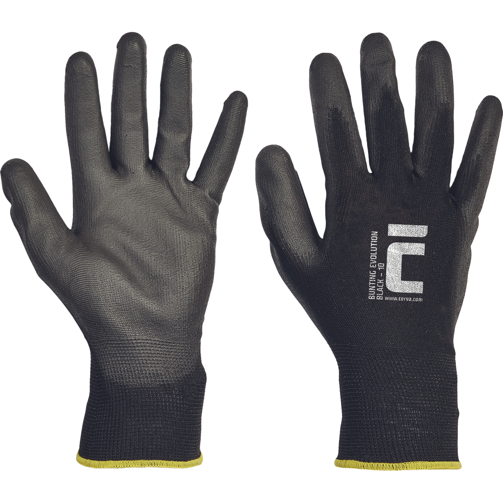 BUNTING EVO BLACK rukavice blistr -
