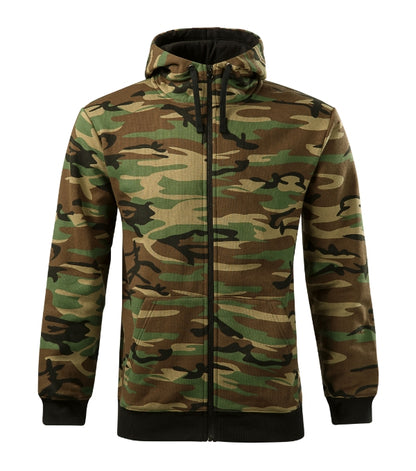 Mikina pánská Camo Zipper C19