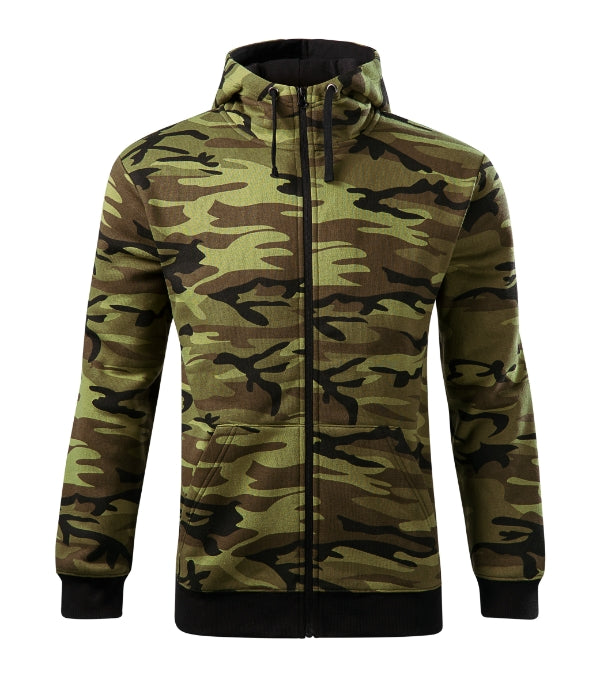 Mikina pánská Camo Zipper C19