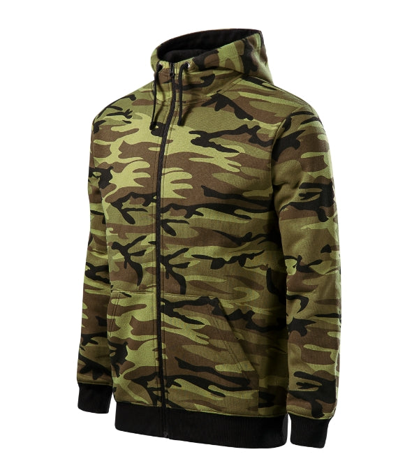 Mikina pánská Camo Zipper C19