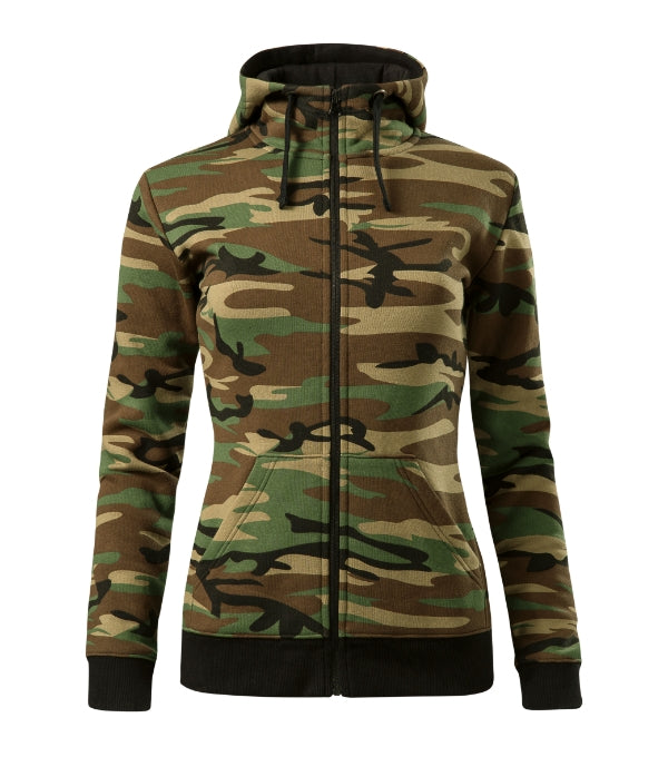 Mikina dámská Camo Zipper C20