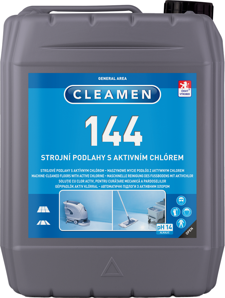 CLEAMEN 144 strojní podlahy s aktivním chlórem 5l