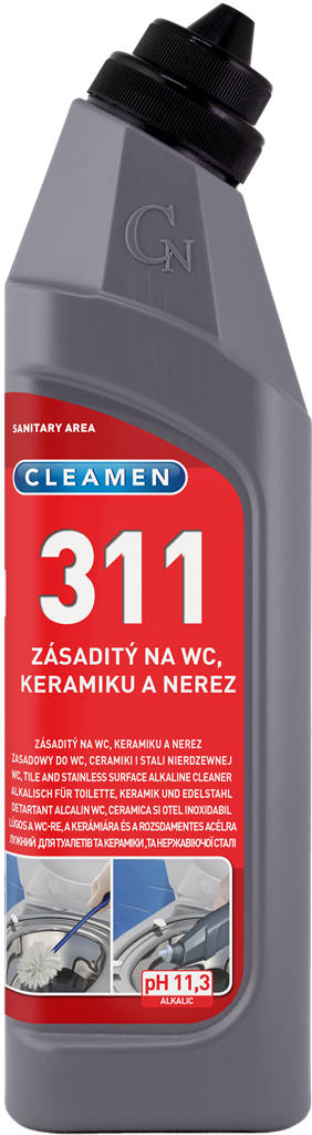 CLEAMEN 311 WC zásaditý na WC, keramiku a nerez 750ml