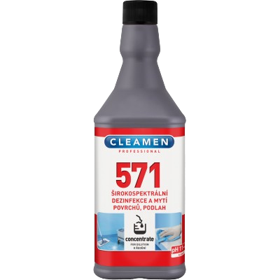CLEAMEN 571 1l concentrate širokospektrální dezinfekce a mytí povrchů, podlah