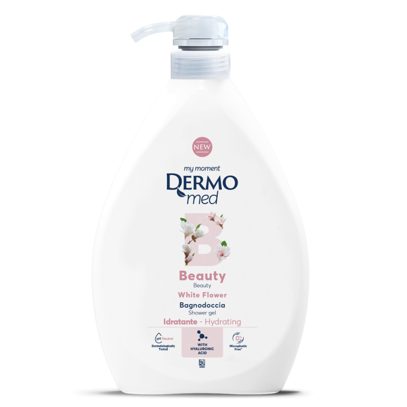 DERMOMED BAGNODOCCIA BEAUTY sprchový gel bílé květy 1l