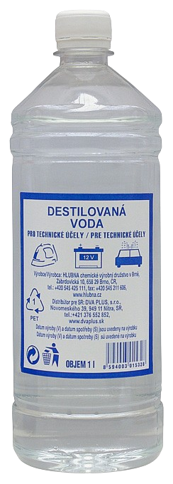 Destilovaná voda 1l Hlubna